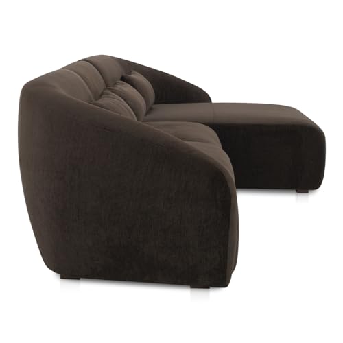 Moe's Home Collection Amelia Lounge Modular Right Sectional Espresso