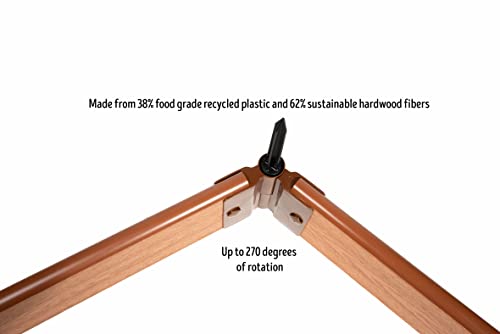 Frame It All Classic Sienna Walk-Through Center Circle Raised Garden Bed 14' x 16' x 16.5