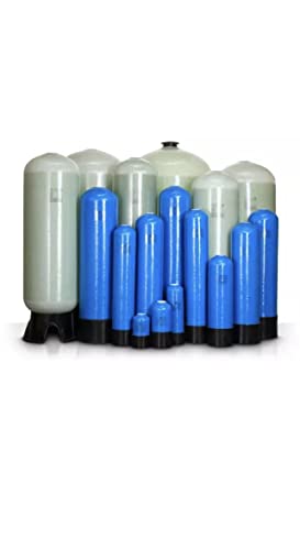 Generic Whole House Fluoride Removal Water Filter 1.5 Cubic Ft Bone Char - 10"x54" Black Blue
