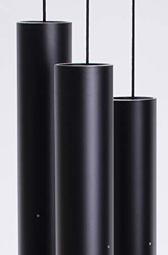 Music of the Spheres Whole Tone Bass Large Handcrafted Wind Chime Black
