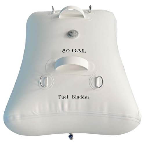 Luoweikadeng 80 Gallon Fuel Bladder Emergency Tank for Fishing, Boating, Yachting, and Marine Cruising