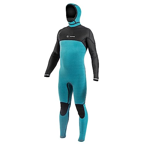 Ride Engine Onsen 4/3 Front Zip Hooded Full Men's Wetsuit Black