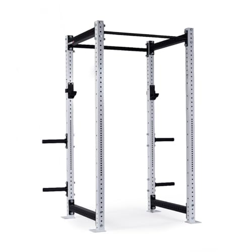 Titan Fitness X-3 Series 90" White Bolt-Down Power Rack 36" Depth