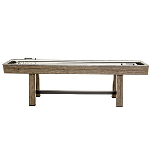 American Legend Stonebridge 9’ LED Light Up Shuffleboard Table with Bowling Stonebridge