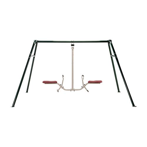 Gym Dandy Tilt-A-Swing Set 360° Rotation 300 lbs Capacity Black/Red/White