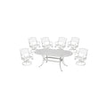 Homestyles Sanibel Black 7-Piece Outdoor Dining Set Off White
