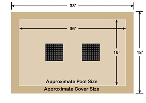 Loop - Loc In-Ground Pool Safety Cover Tan