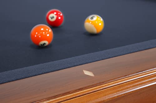 Empire USA - Corona Slate Pool Table w/ Premium Billiards Accessories (8FT) American Walnut
