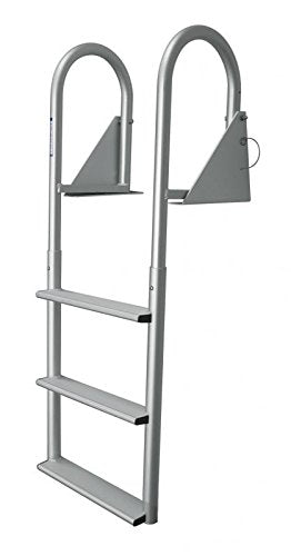 JIF Marine 7-Step Hinged Dock Ladder Wide Step Onecolor