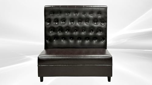 Elite Kitchen Supply Commercial Button Style Booth Black