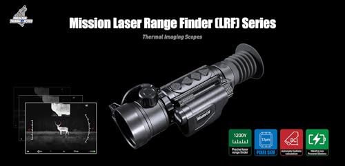 Predator Thermal Optics Mission 50-640 LRF Thermal Riflescope Black