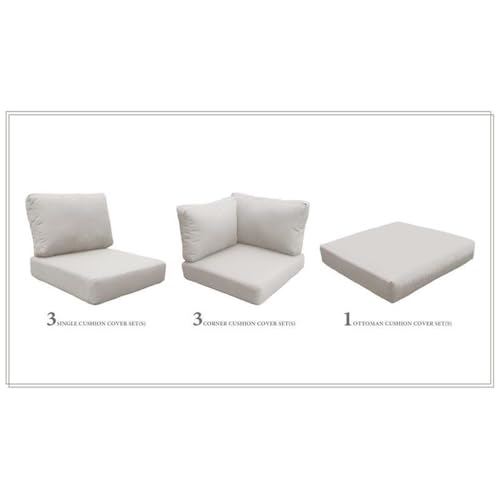 TK Classics Cushions Florence Patio Furniture Beige