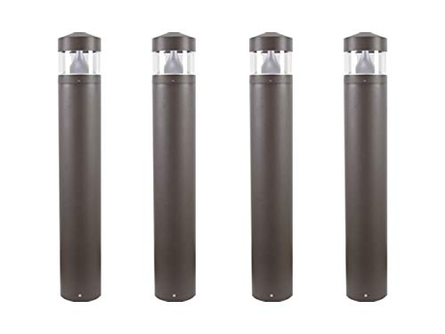 Solus LED Landscape Light Bollard 4-Pack 39" Bronze