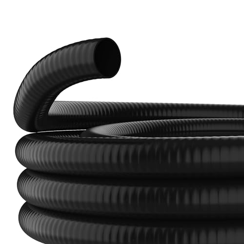 Alpine Corporation 100' PVC Ultra-Flex Hose 3" Inside Diameter Black