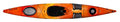 Wilderness Systems Tsunami 145 Sit Inside Touring Kayak with Rudder Mango