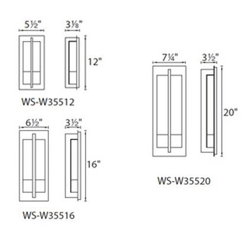 Modern Forms Omni 16in LED Wall Light 3000K Bronze