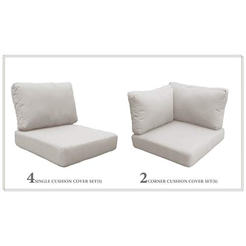 TK Classics Cushions BARBADOS-07c Patio Furniture Sail White