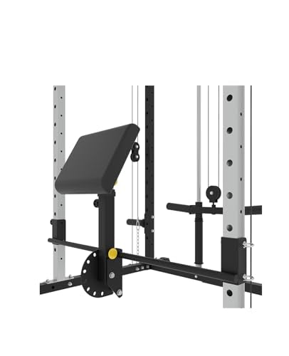 EonfitOmni Power Rack with LAT Pulldown Cable Crossover Pulley System Black7