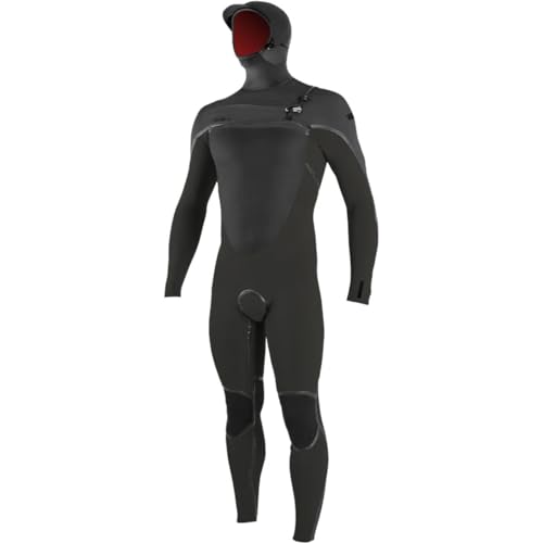 O'NEILL Psycho Tech 5.5/4mm Hooded Chest-Zip Full Wetsuit - Men's BLK/BLK