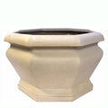 Anderson Teak Jardienere Large Octagonal Planter White Teak Natural