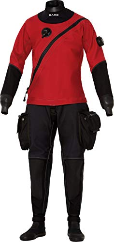 Bare Women's Expedition HD2 Tech Drysuit X-Large Short Red