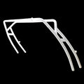 Reborn Tower Universal Wakeboard Boat Tower - Forward Leaning Facing Swept - Fits Beams 78" - 106" - Easily Folds - White