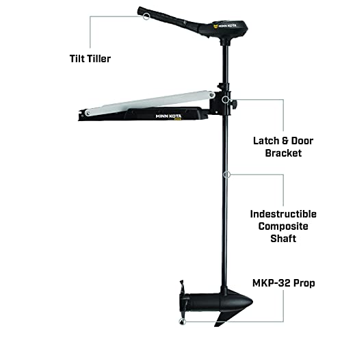 Minn Kota Edge Freshwater Hand-Steer Bow-Mount Trolling Motor 55 lbs Thrust 52" Shaft Black