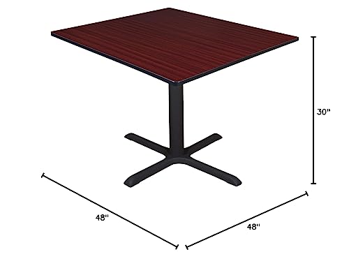 Regency Cain 48" Square Breakroom Table Mahogany