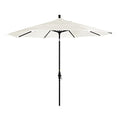California Umbrella 11' Round Aluminum Market Umbrella with Crank Lift and Collar Tilt, Canvas
