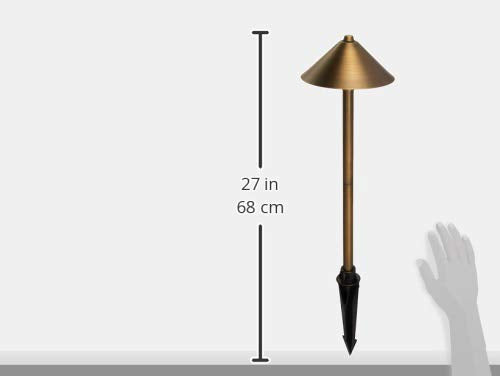 Aquascape Path and Area LED Landscape Light 6-Pack Durable Brass Antique Bronze Finish Brown