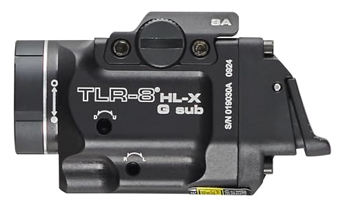 Streamlight TLR-8 HL-X G 1000-Lumen Tactical Flashlight with Green Laser for Springfield Armory Hellcat Black