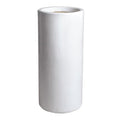 Emissary 15in. L x 36in. H White Stoneware Round Planter