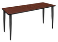 212 Main Kahlo Tapered Leg Table 72x24 in Cherry & Black Multicoloured