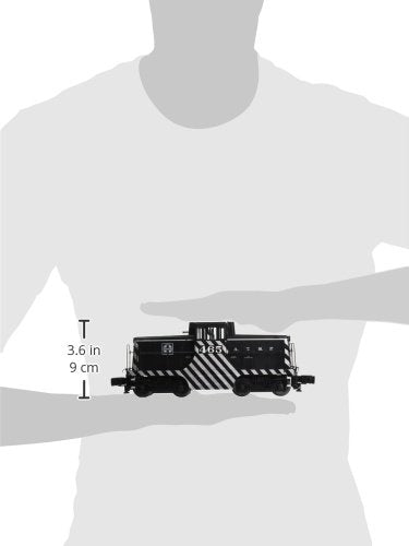Bachmann GE 44-Ton Switcher Santa Fe O Scale Train Black & Silver