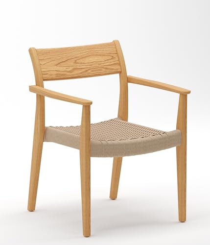 WholesaleTeak Grade-A Teak Wood Luxurious Solo Amilo Stacking Arm Chairs Set of 4 Teak