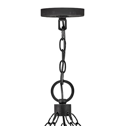 Hinkley Sawyer Collection 15-Light 4W LED Extra Large Outdoor Hanging Lantern Aged Zinc