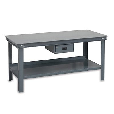 Durham Steel Super Heavy Duty Work Bench with Drawer 36"x48" Gray