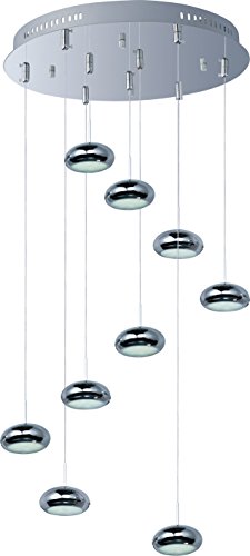 ET2 E22558-PC 9-Light LED Multi-Light Pendant Polished Chrome