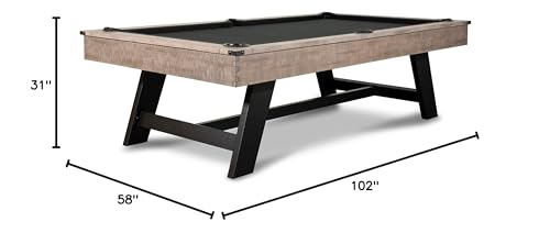 Empire USA Nixon Billiards Hunter Slate Pool Table Antique Metal Leg 8 ft