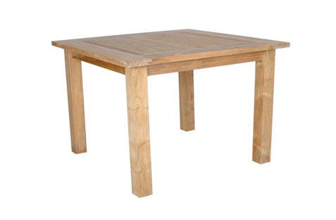 212 Main Windsor 47" Square Table Small Slats Multicoloured