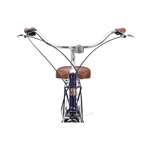 sixthreezero A/O Frida Limited 7-Speed Step-Through Touring Hybrid Bicycle Navy & White Spots