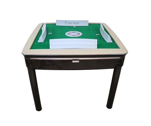 USA MJ TABLE .COM Automatic Rummy Table Coffee Color 4-Legs Dining Style 106 Tiles