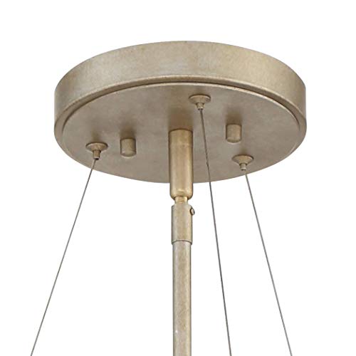 Stiffel Hartford Gray Iron Pendant Chandelier Clear