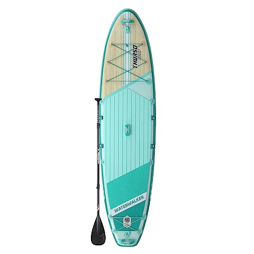 THURSO SURF Inflatable Stand Up Paddle Board All-Around SUP Waterwalker 126 Turquoise
