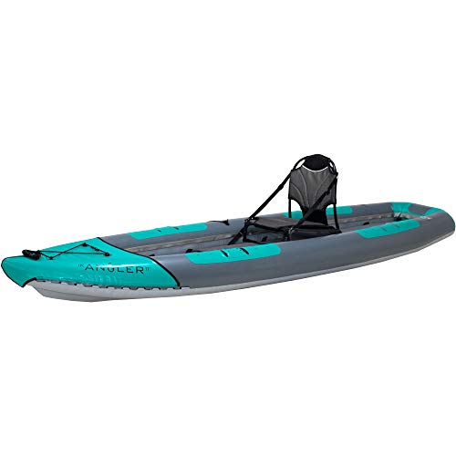 AIRE IK Angler Inflatable Kayak 11ft Teal/Gray