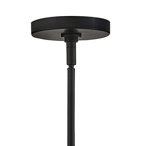 Hinkley Maddox Outdoor Large Bohemian Orb Pendant Light - Woven Weather-Resistant Nylon, Etched Opal Globe - Black