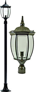 DABMAR LIGHTING Victoria Post Light Fixture 120 Volts Bronze