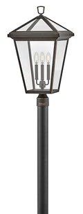 Hinkley Alford Place Large LED Post Top Lantern - Die Cast Aluminum, Dimmable Oil Rubbed Bronze