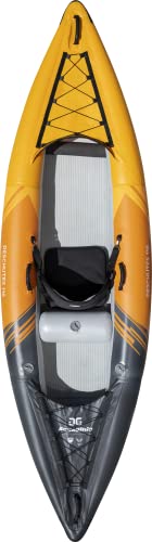 AQUAGLIDE Deschutes 110 Inflatable Kayak 1 Person Orange Black