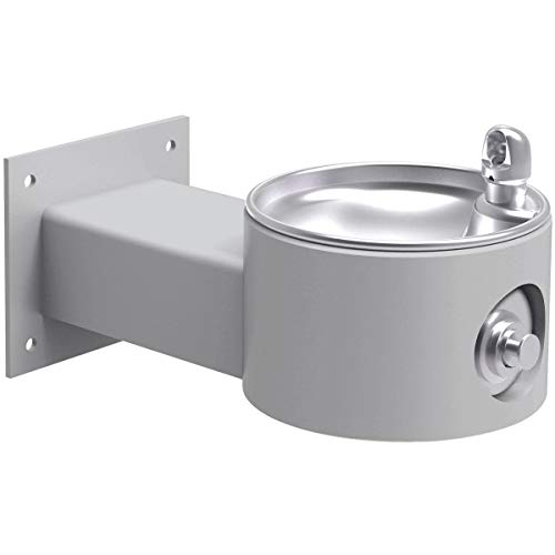 Halsey Taylor Endura II Wall Mounted ADA Freeze Resistant Outdoor Drinking Fountain Gray